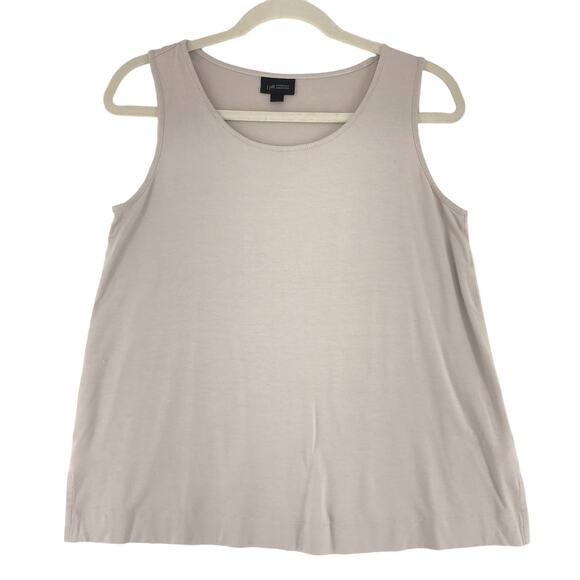 J Jill Wearever Womens Size Small Tank Top Jersey Stretch Beige *TINY FLAW - Picture 1 of 16